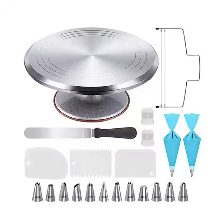 Kit de decoración de pasteles para hornear de aluminio 22pcs de aluminio para hornear
