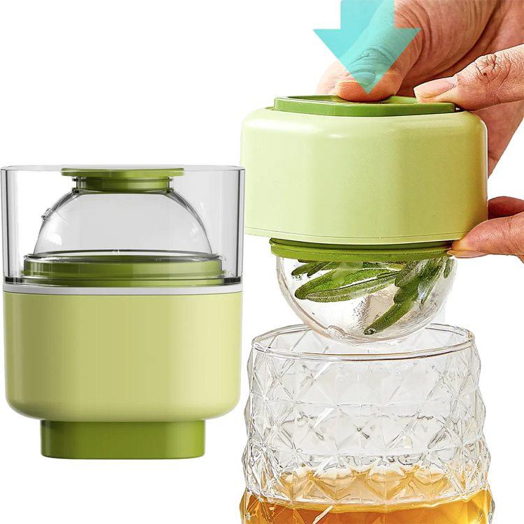 Moldura de bola de hielo en forma de cubo de bola de hielo 3D