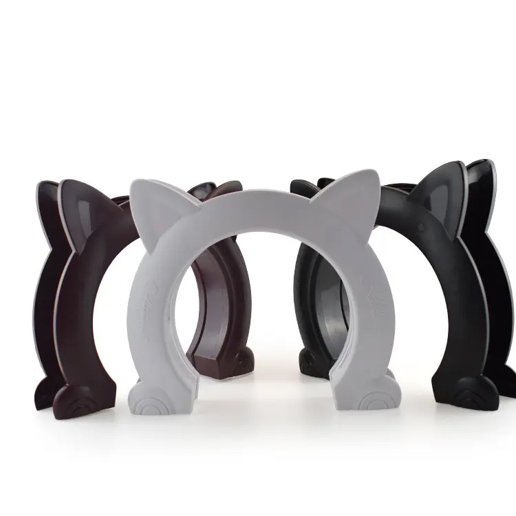 Puerta de gato de espesor ajustable para la puerta de gato de interior de gatitos