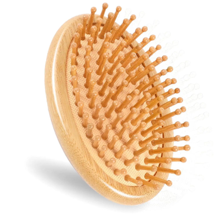 Masaje de bambú de madera portátil mini cabello mini cabello