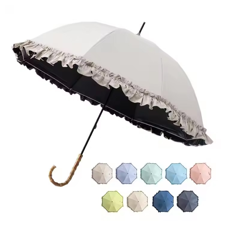 Engranaje de lluvia negra mango de mango de mango de mando de forma jerente