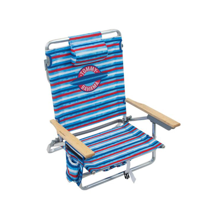 Silla de playa clásica para exteriores, plegable, estilo mochilero