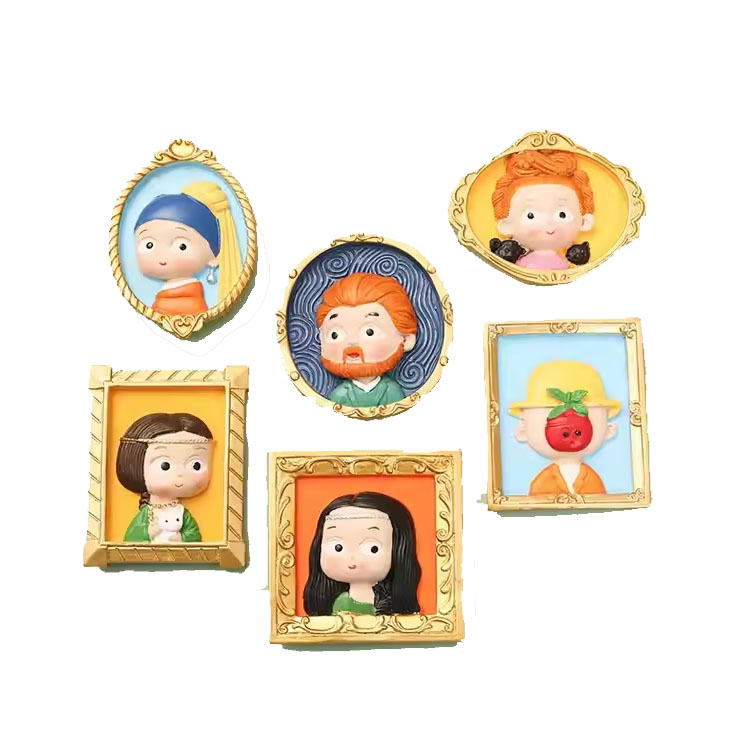 Regalos presidenciales de cerámica personalizados Imanes de nevera lindos