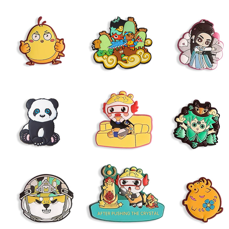 Decoración Logotipo personalizado Opción disponible Imanes de nevera de PVC