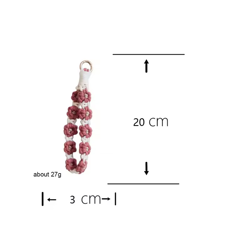Flower Woven Mobile Phone Pends Bold Charm Gift Creative Gift