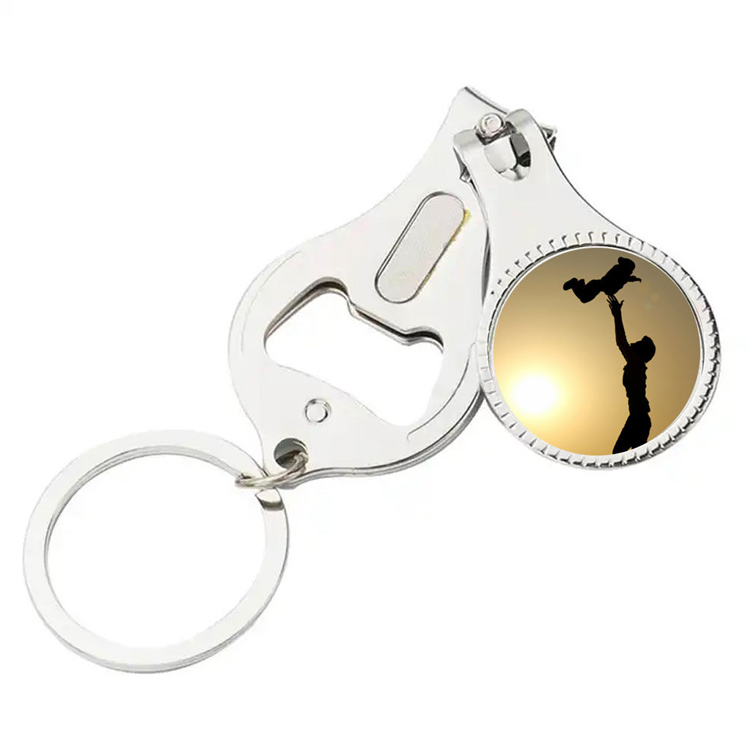 Abridor de dedos de mano plegable, llavero, tijeras para uñas, cortadores de uñas