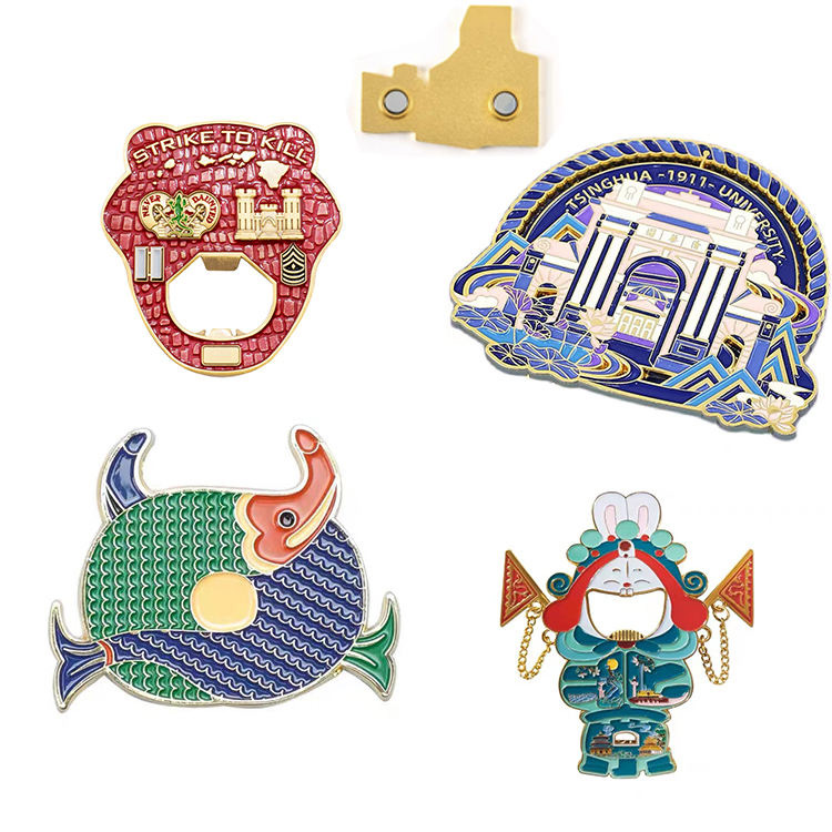 Imanes de nevera de metal con purpurina Imanes de nevera promocionales