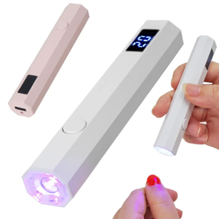 Lámpara de manicura de mano con pantalla digital mini lámpara de hornear