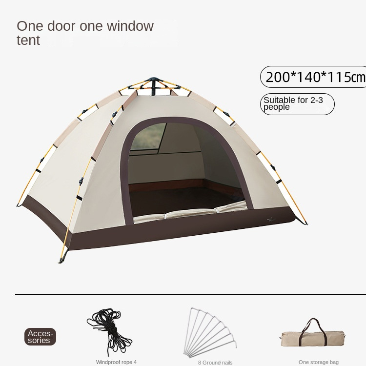 Carpa exterior automática impermeable de alta calidad para 2, 4 y 6 personas