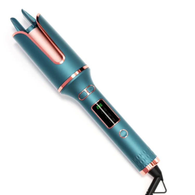 Calentador automático LCD cerámica de seda portátil curling de hierro eléctrico