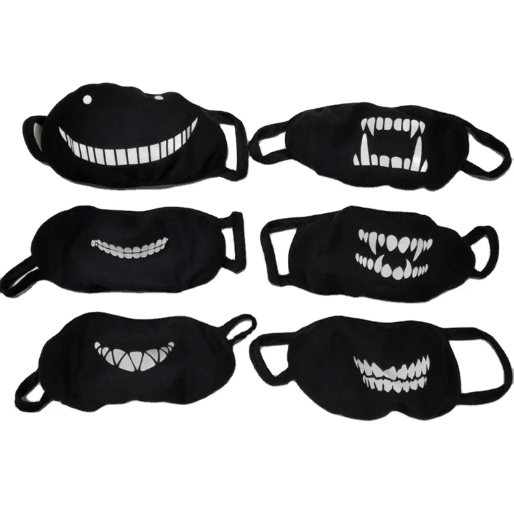 Dientes de vampiro luminosos divertidos colas de halloween bucal
