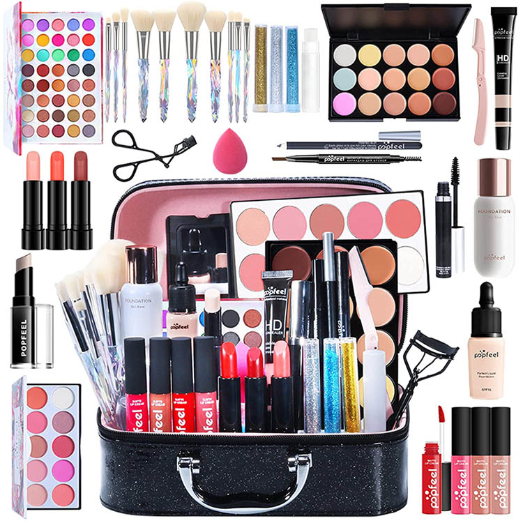 Kit de maquillaje de belleza todo en uno multiusos, conjunto cosmético