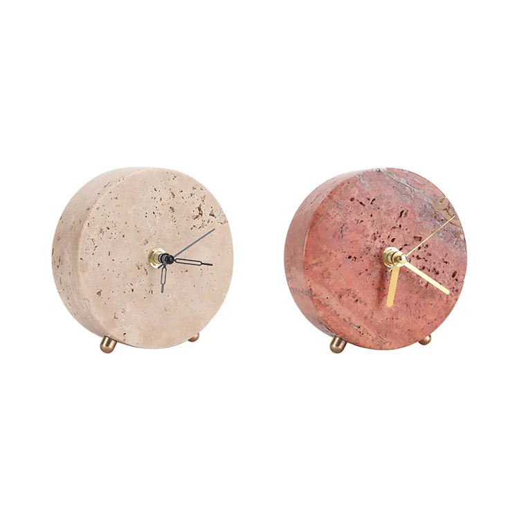 Moderna simple creatividad creativa sala de estar reloj de mármol de mármol