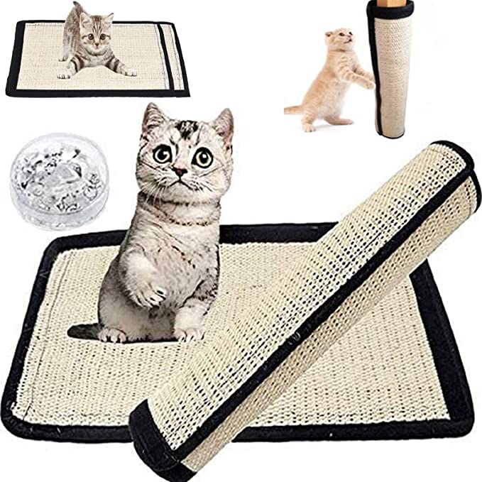 Alfombra de piso natural para rascar Alfombra de sisal Alfombra para rascar gatos