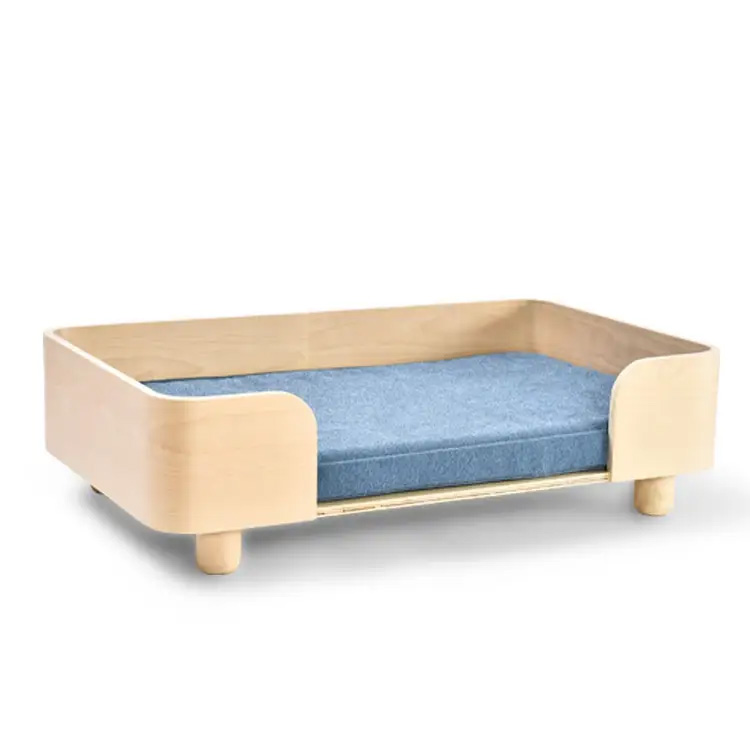 Nuevo diseño Muebles de mascotas modernas marco de madera sofá cama