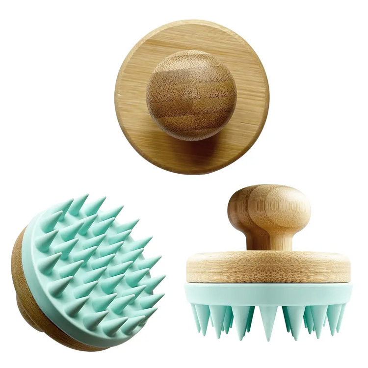 Nuevo cepillo de champú de silicona cepillo para el cuero cabelludo para la limpieza del hogar