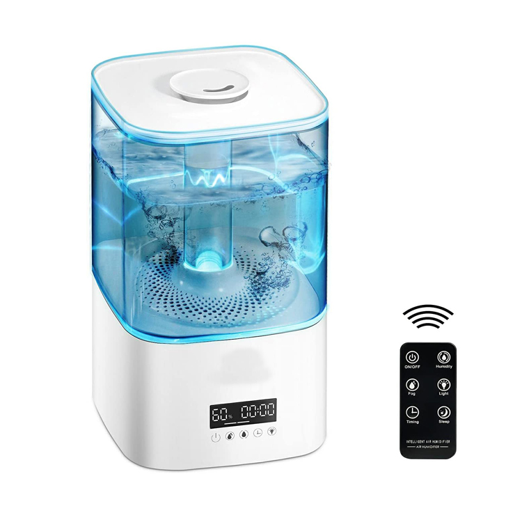 Humidificador ultrasónico de niebla fría de relleno superior con luz nocturna