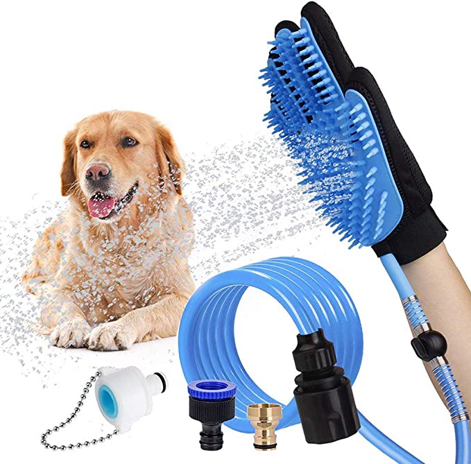 Herramienta de baño para mascotas Kit de lavado para perros Guante de aseo para masajes