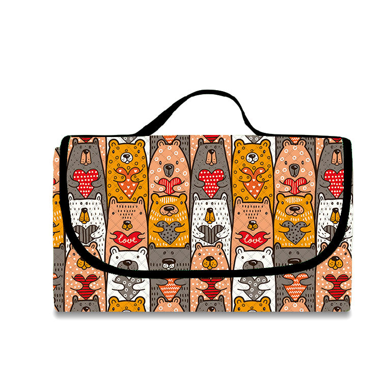 Alfombra de picnic enrollable portátil para acampar al aire libre