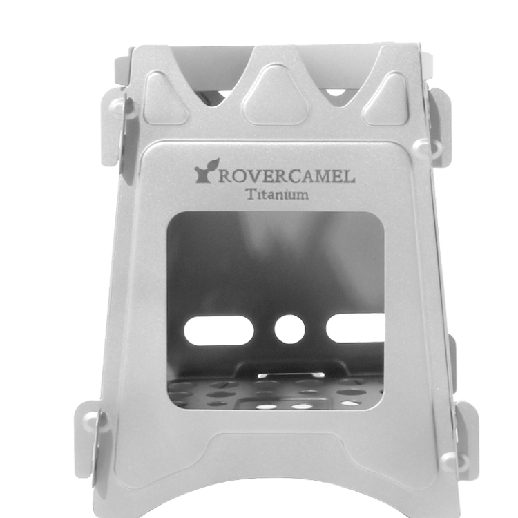 Estufa de leña portátil para acampar Quemador de leña de titanio