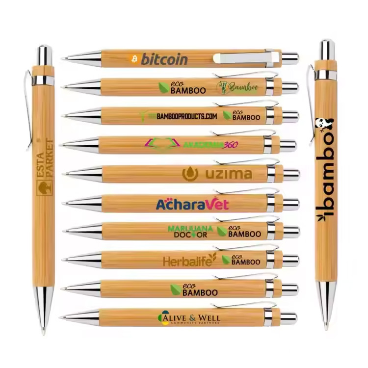 Regalos promocionales Eco Pen a bajo precio Promoción de bambú Pen