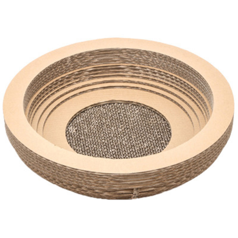 Scratcher reciclable en forma de cuenco para gatos