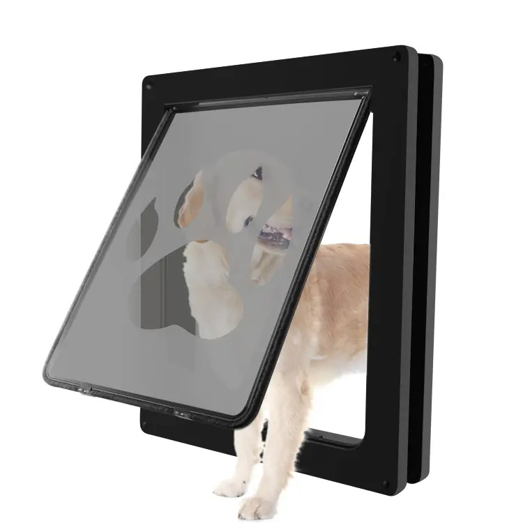 Cubierta de seguridad y solapa magnética puerta de mascota gato puerta de gato