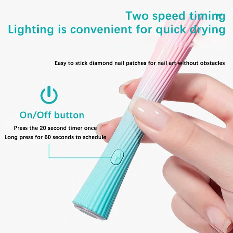 Mini lámpara de mano de uña de uñas para hornear para hornear