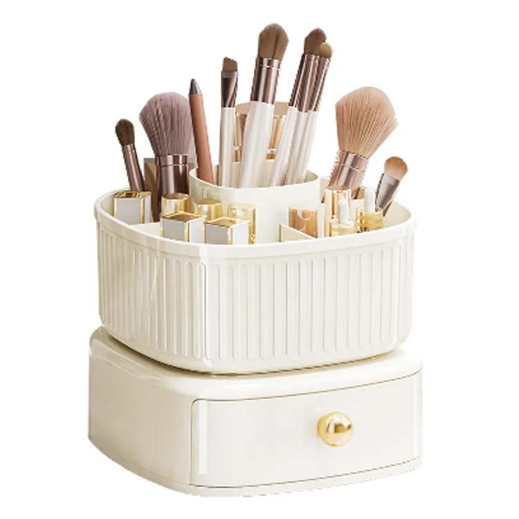 Cajón de cajón cuadrado Llipstick MAKEP BISCHE RETATABLE Caja de almacenamiento