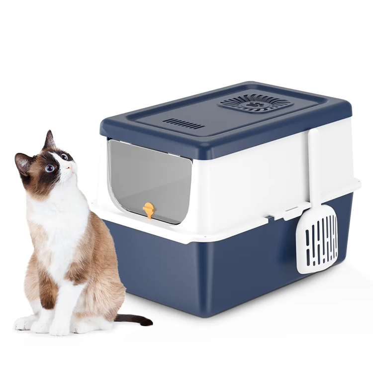 Tapa de caja de acero inoxidable Tapa totalmente cerrada de gato de lateral grande