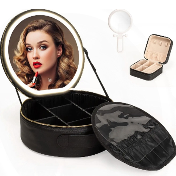 Viaje Gran capacidad Divisores ajustables Caso de maquillaje de belleza