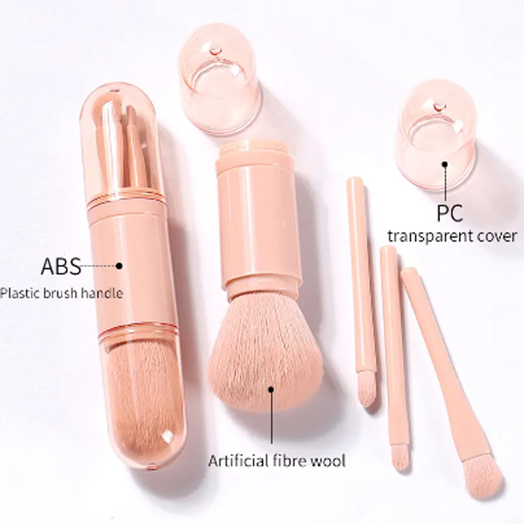 Juego de cepillo de maquillaje de viaje Set vegano de cepillo de maquillaje de alta calidad