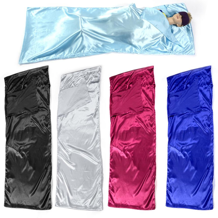 Comercio al por mayor 2025 cómodo saco de dormir de seda estilo sobre