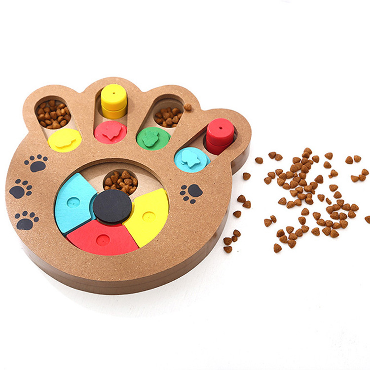 Comida para perros de madera Treat Pet IQ Training Puzzle Juguetes